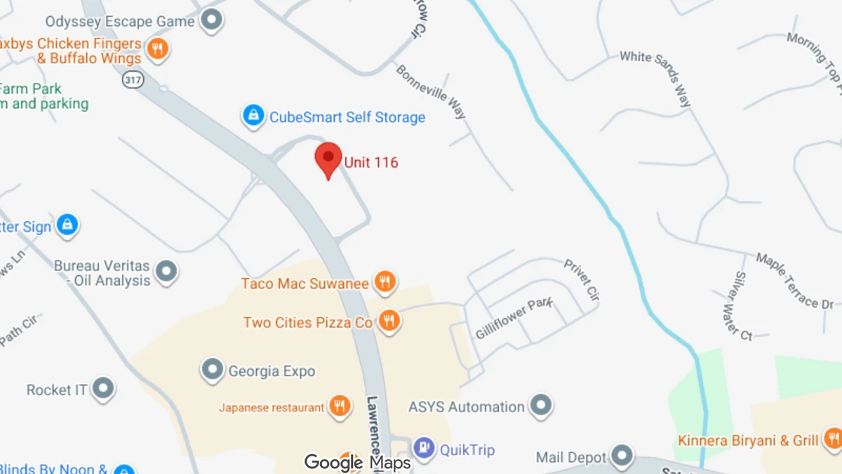 Map showing the location of Miso Beauty Skincare in Suwanee, GA